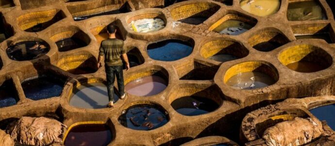 Tanneries à Marrakech