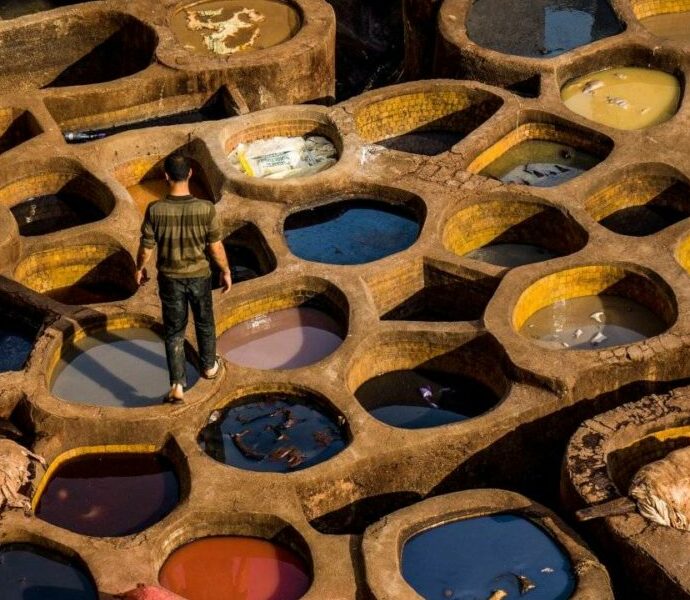 Tanneries à Marrakech