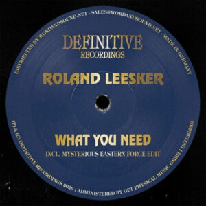 Roland Leesker - What You Need